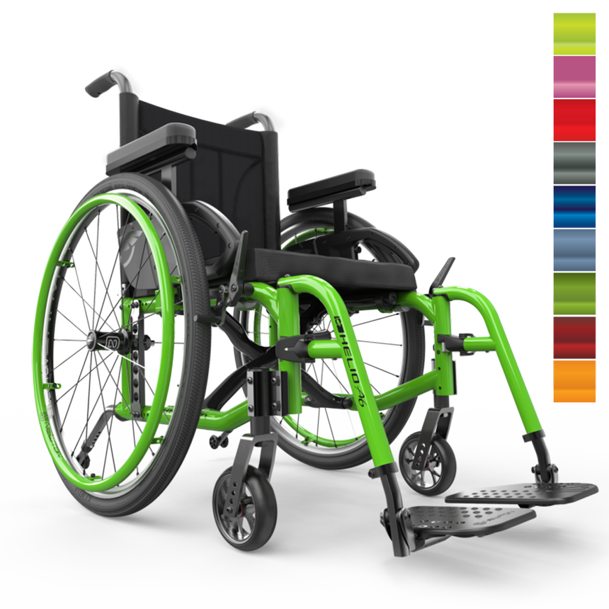 Helio A6 Folding Wheelchair by Motion Composites Helio A6 Folding Wheelchair by Motion Composites