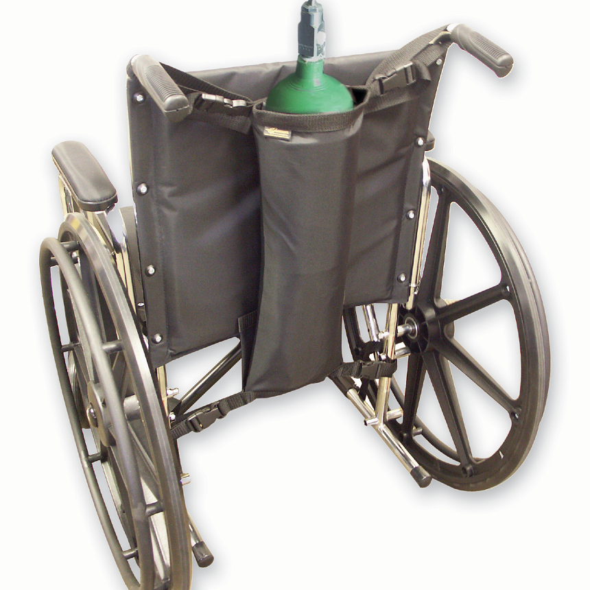 EZACCESS EZACCESSORIES Wheelchair Single Oxygen Tank Holder EZ