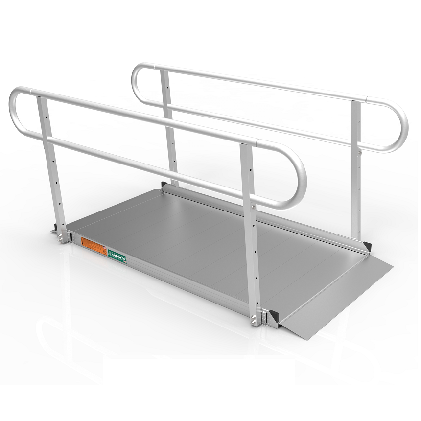 EZ-ACCESS® GATEWAY® 3G Ramp with Two-Line Handrails Solid from SpinLife