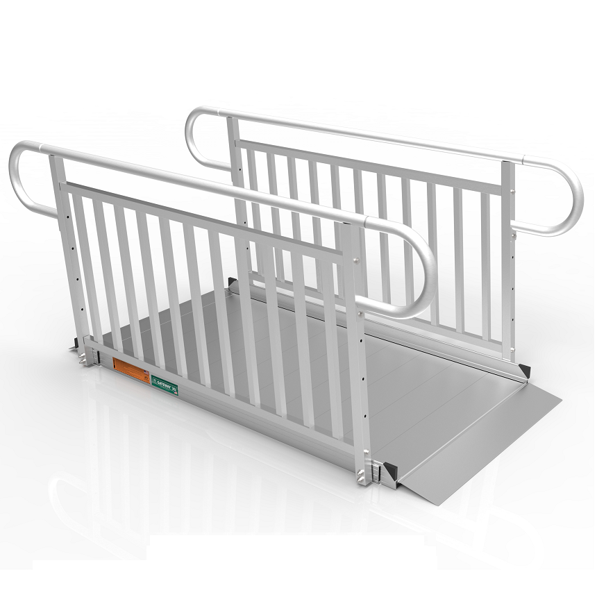 Gateway 3G Ramp with Vertical Picket Handrails