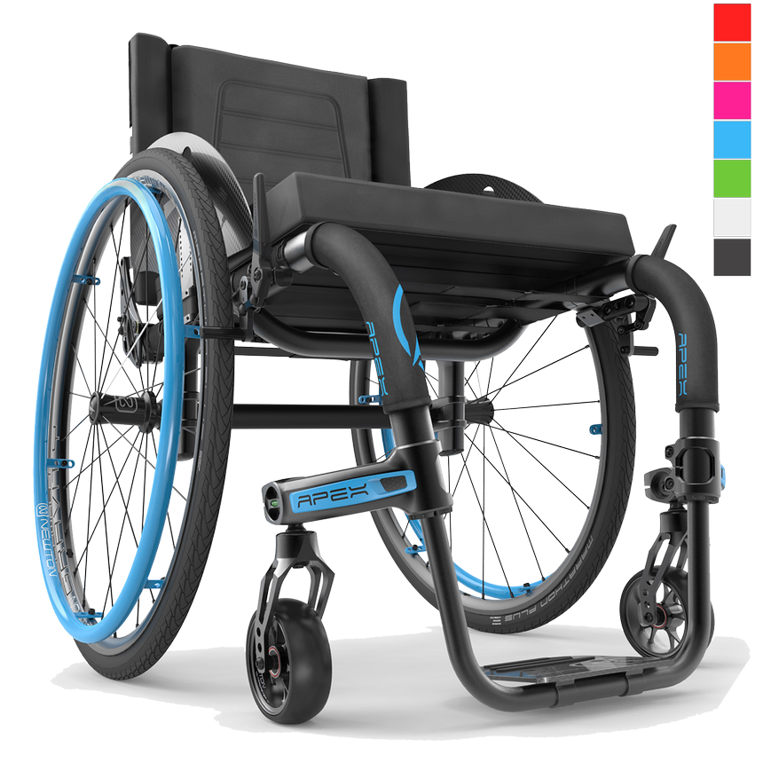 Motion Composites APEX Aluminum Ultra Lightweight Rigid Wheelchair from SpinLife