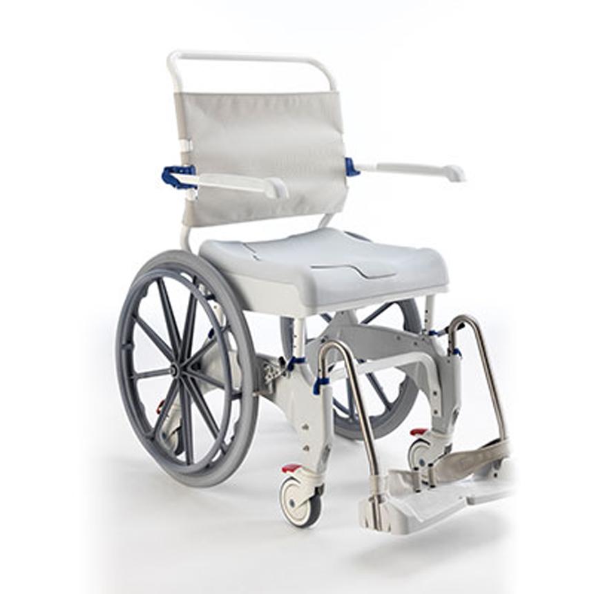 Invacare Aquatec Ocean Ergo Self-Propel Shower Commode Chair Rehab Chairs from SpinLife