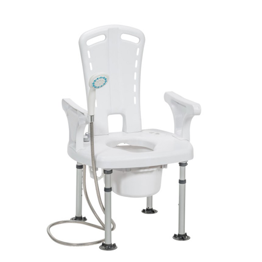Drive Medical Aquachair Bathing System with Bidet Rehab Shower Commode Chairs from SpinLife