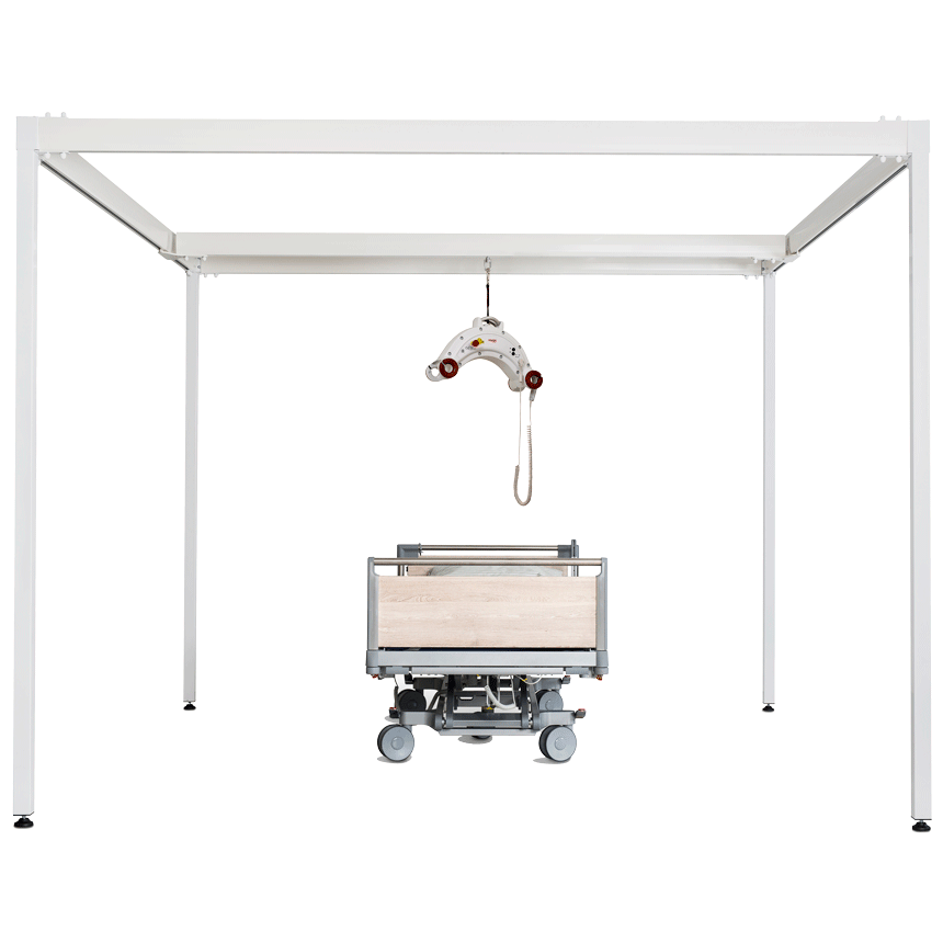 ETAC Molift Quattro with Nomad Power Lift and Trolley Overhead Track Lifts from SpinLife