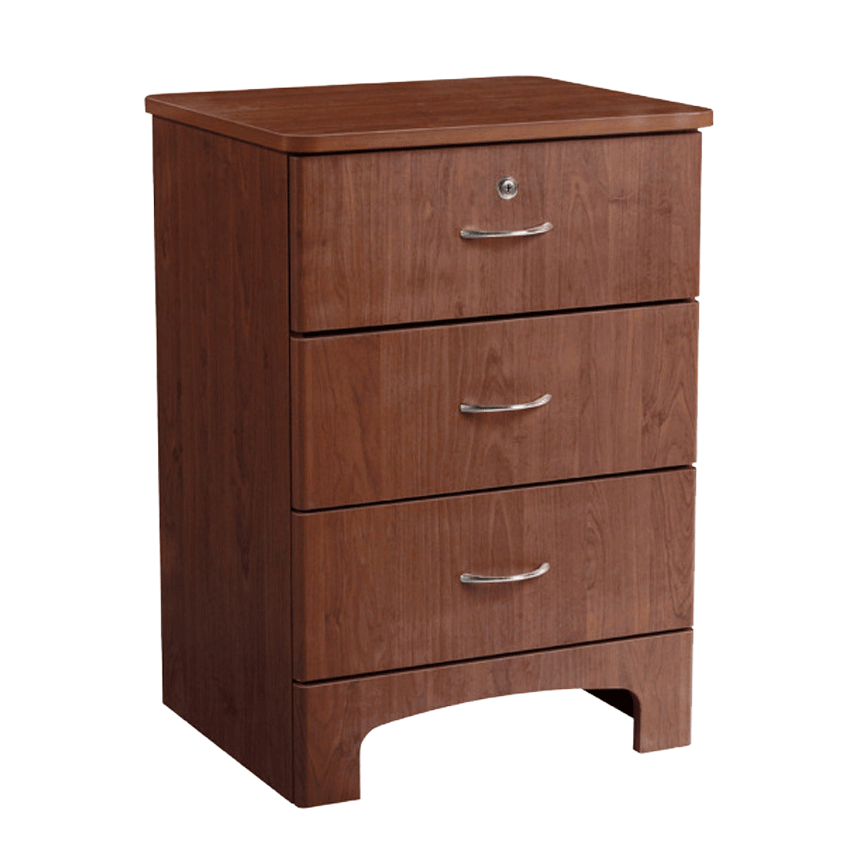Drive Medical Oslo 3 Drawer Bedside Cabinet Overbed Tables from SpinLife