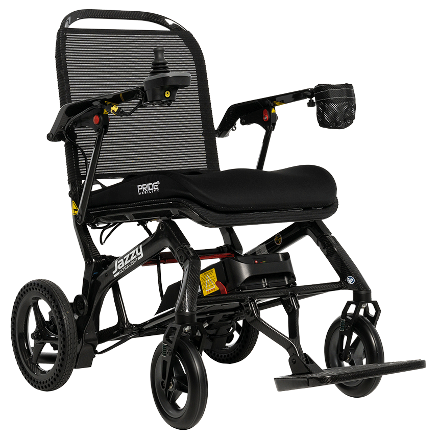 Pride Jazzy Ultra Light Folding Power Wheelchair from SpinLife