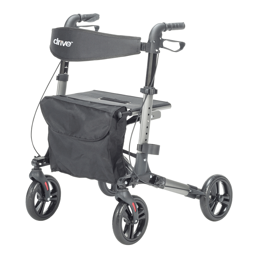 Drive Medical Compact Folding Rollator Rolling Walkers from SpinLife
