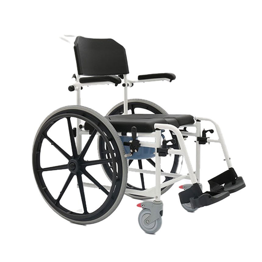 Medacure Rolling Shower Wheelchair w/Commode Rehab Chairs from SpinLife
