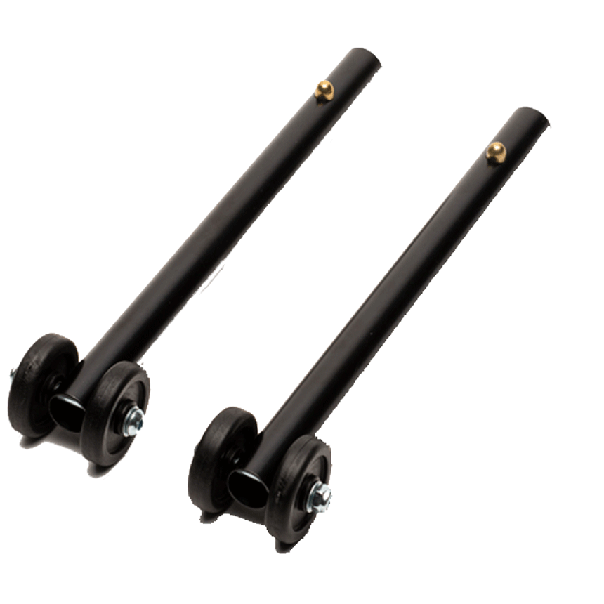 Proactive Medical Rear Straight Anti-Tipper w/Wheels, Pair Wheelchair Supports from SpinLife