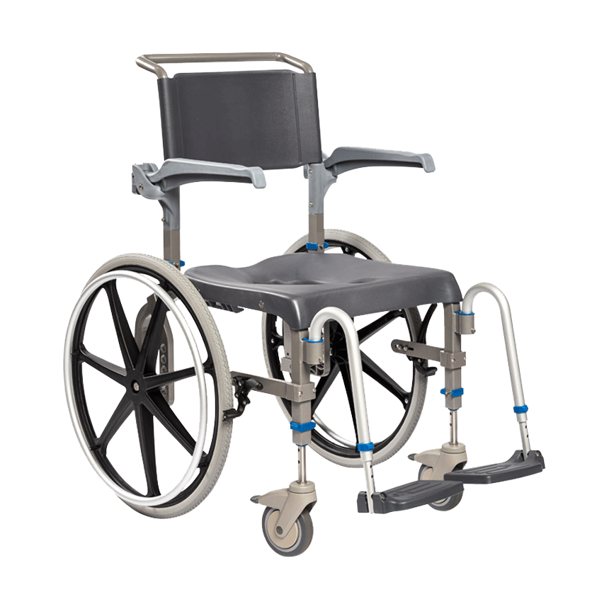 Raz Designs EZPZ Shower Commode Chair - Self Propel Rehab Chairs from SpinLife