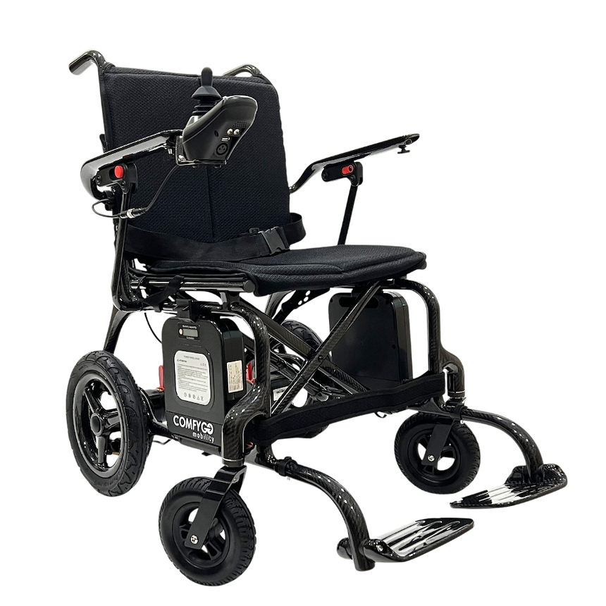 ComfyGo Phoenix Carbon Fiber Electric Wheelchair Travel & Portable Power from SpinLife