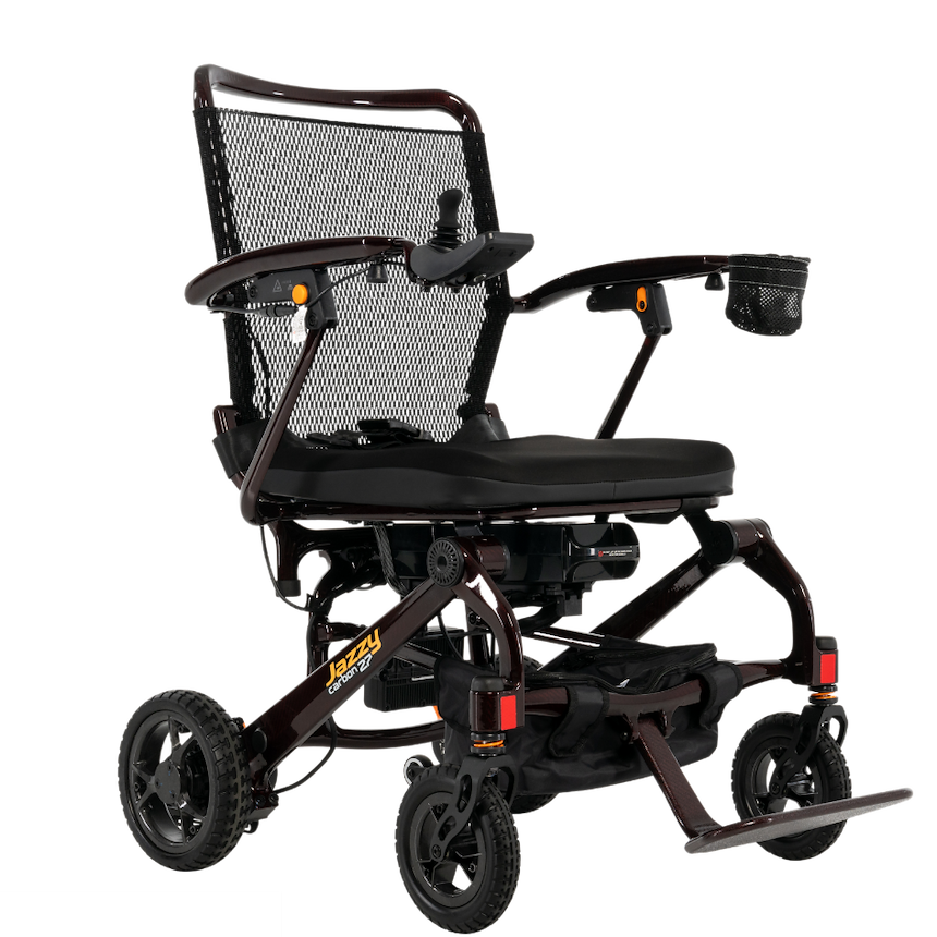 Pride Jazzy Carbon 27 Folding Power Wheelchair from SpinLife