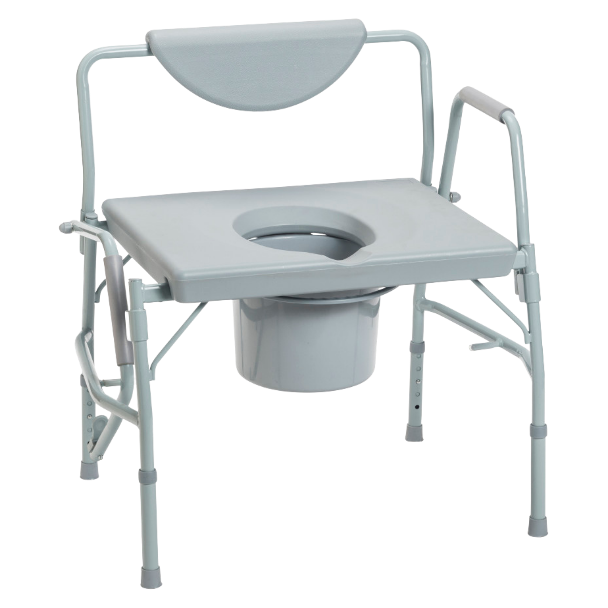 Drive Medical Deluxe Bariatric Drop-Arm Commode Commodes from SpinLife
