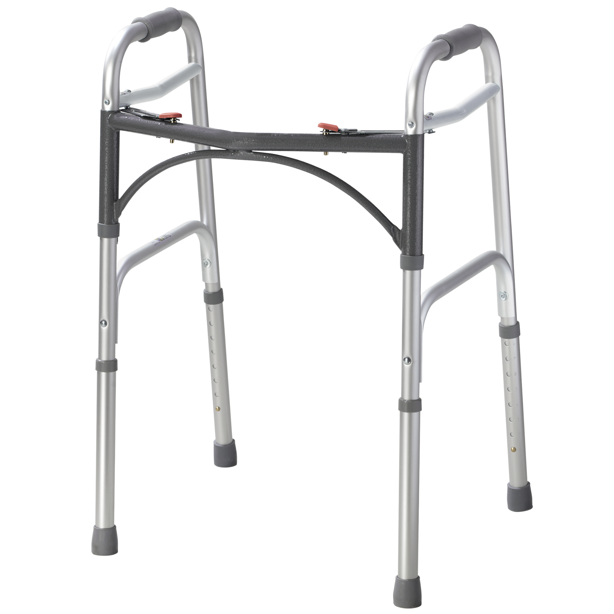 Drive Medical Deluxe Folding Walker, Two Button Standard Walkers from SpinLife