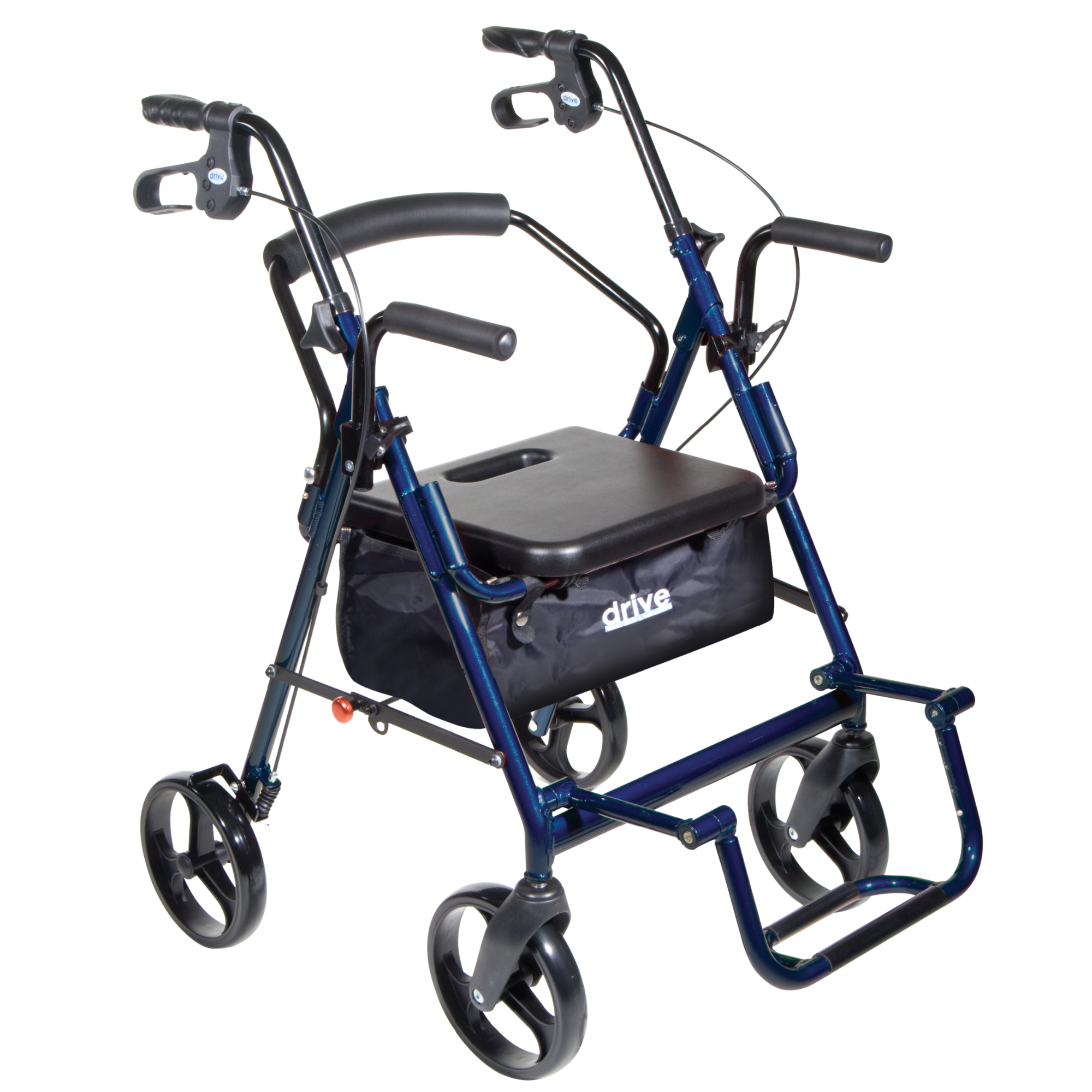 Drive Medical Duet Transport Chair and Rollator Rolling Walkers from SpinLife