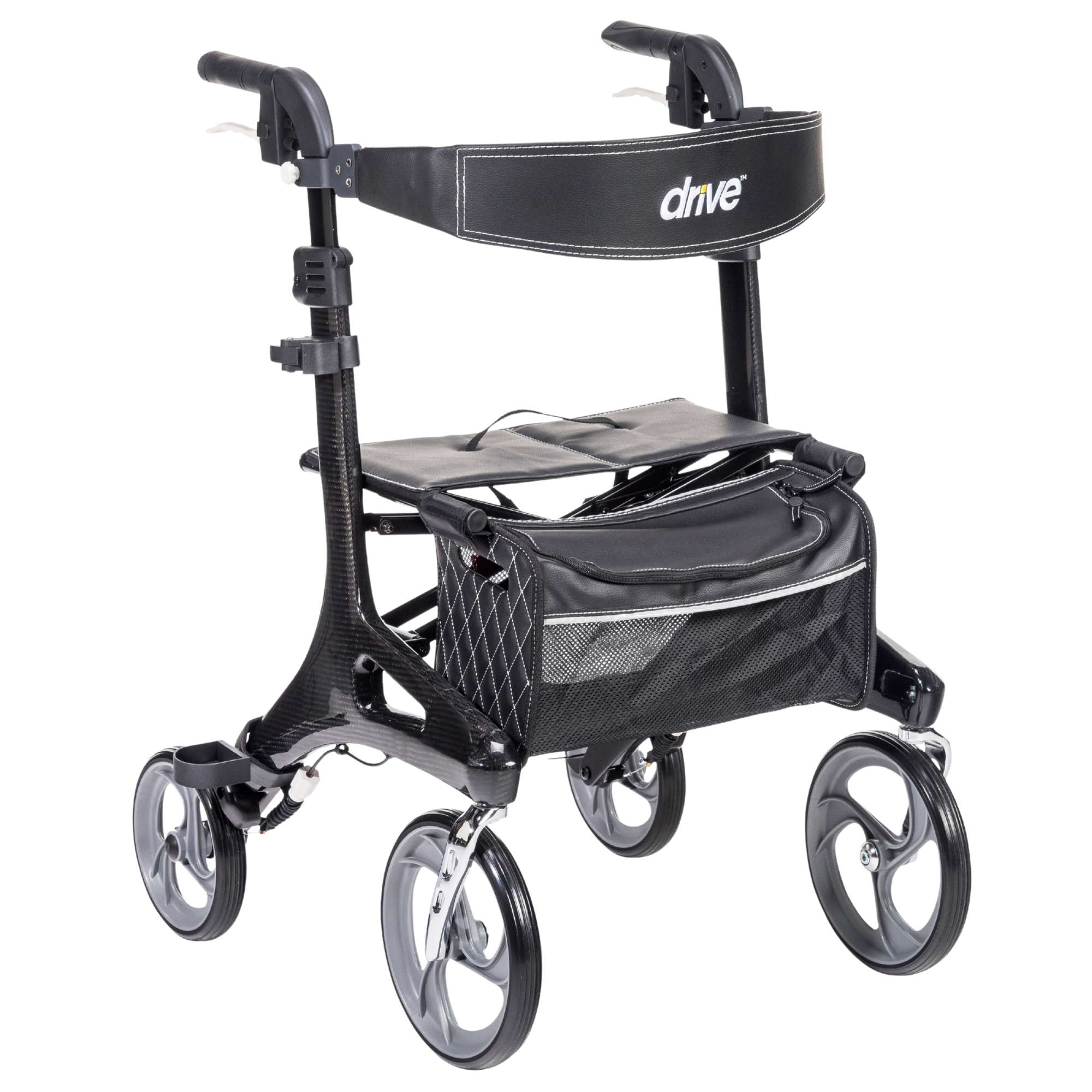 Drive Medical Nitro Elite Carbon Fiber Rollator Specialty Walkers from SpinLife