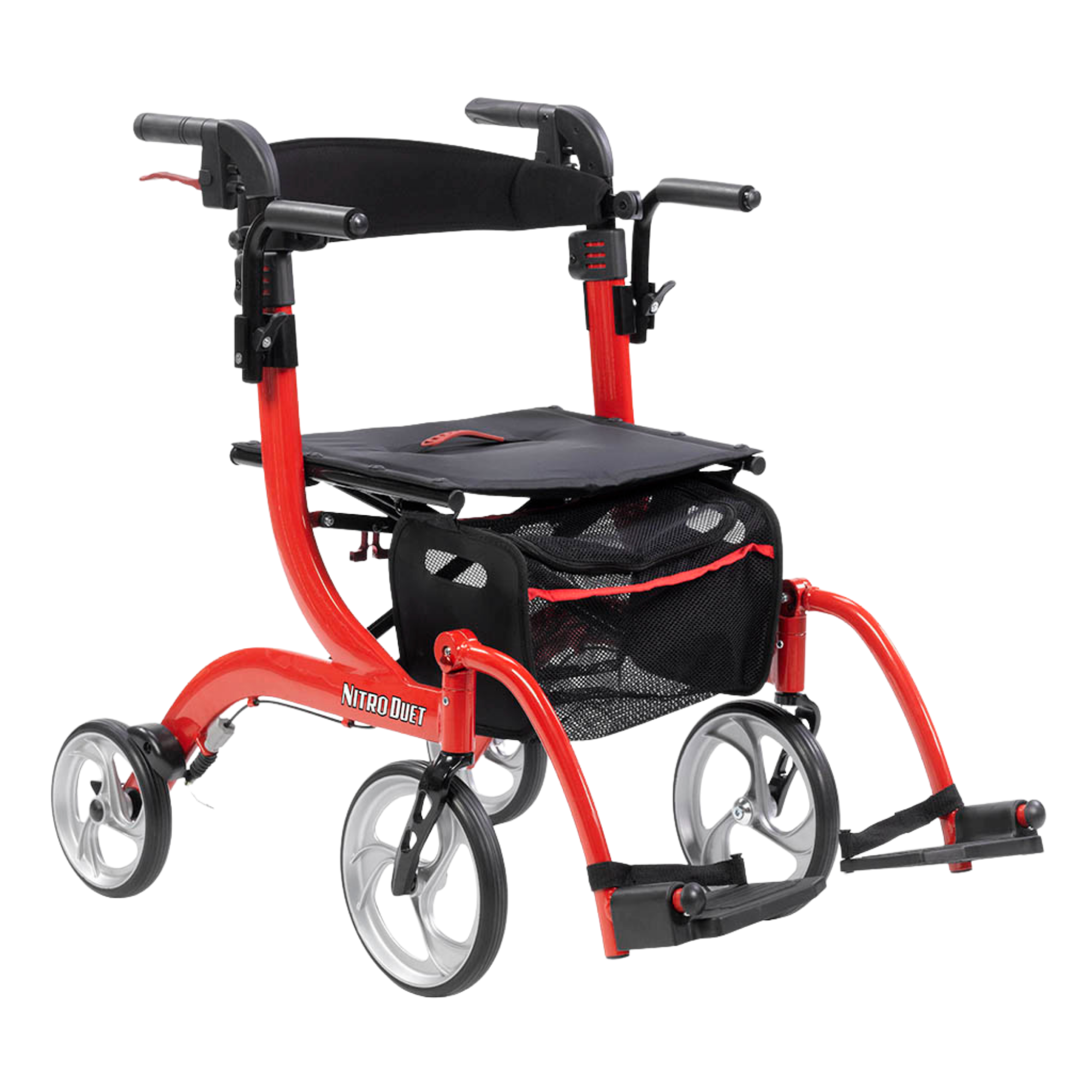 Drive Medical Nitro Duet Rollator and Transport Chair Wheelchair from SpinLife