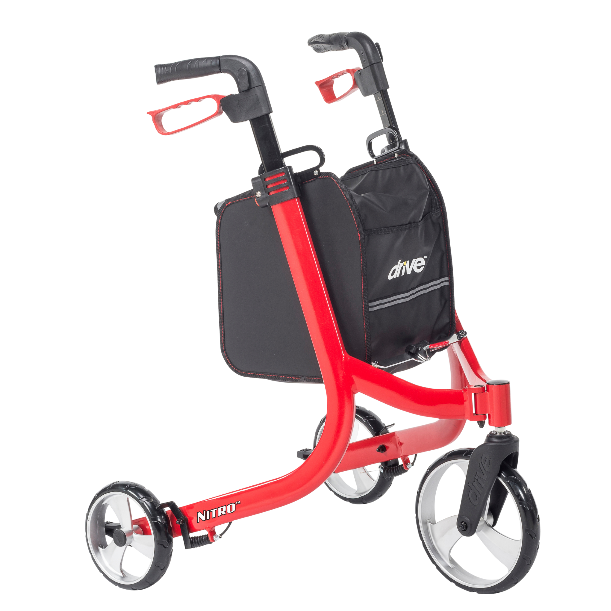Drive Medical Nitro 3-Wheel Rollator Rolling Walkers from SpinLife