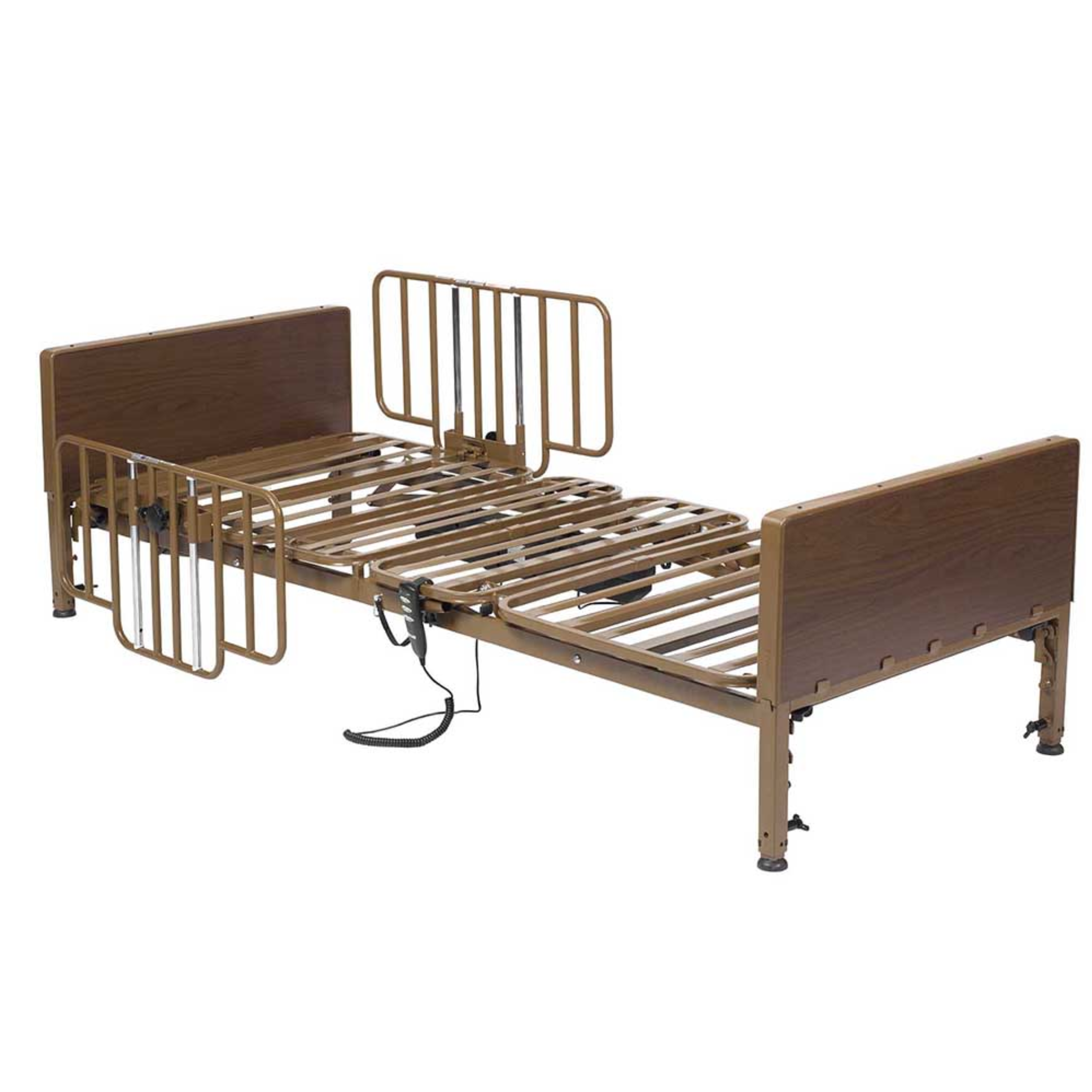 Competitor II Semi Electric Bed shown with Half Rails