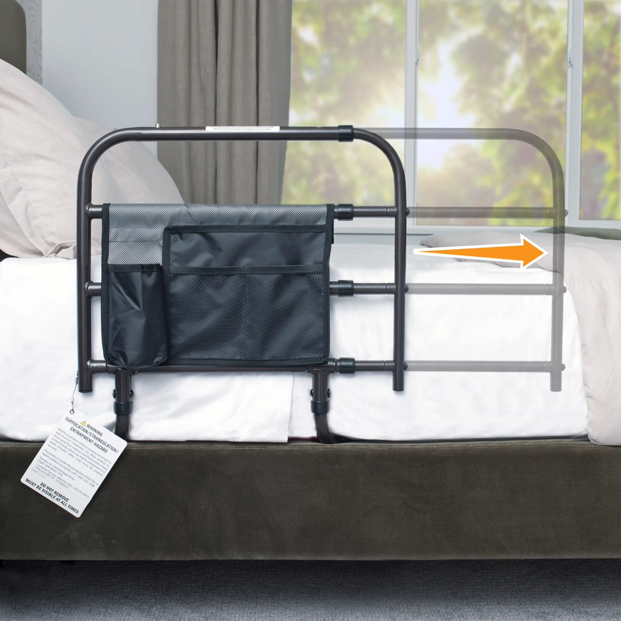 Stander Wonder EZ Adjust Bed Rail For The Home from SpinLife
